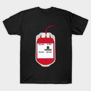 B Positive Blood Bag T-Shirt